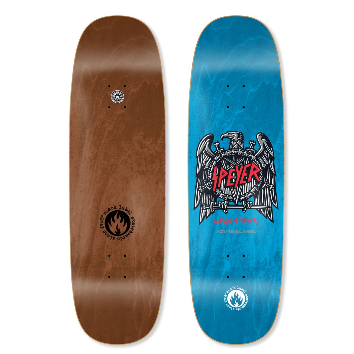 Black Label Speyer "Eagle" 9.5" Tugboat Skateboard Deck