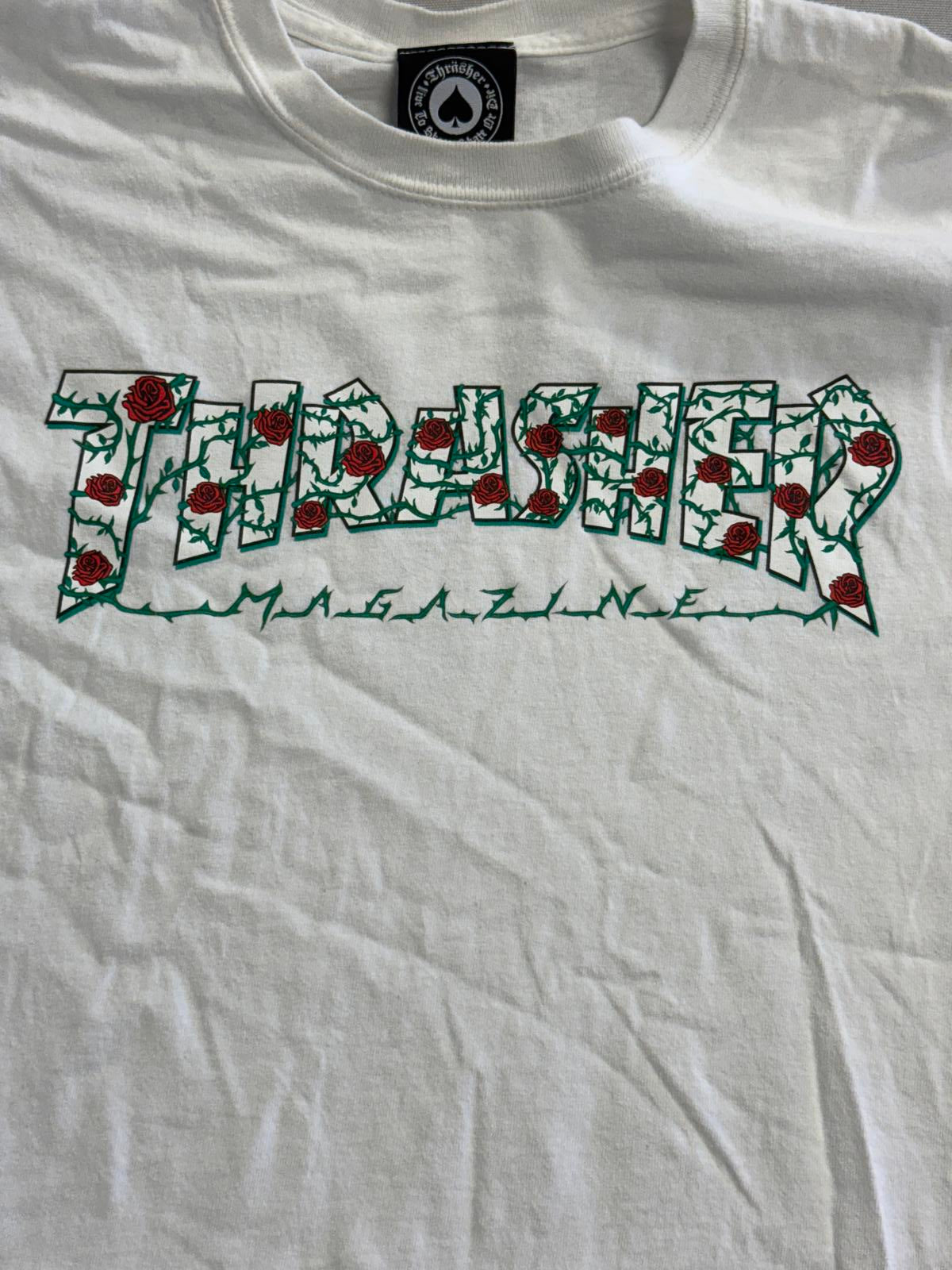 Thrasher Skateboard Magazine T-shirt Roses & Thorns - M