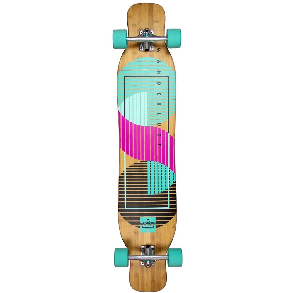 Dusters Wanderlust Complete Longboard - 47″ Teal/Purple