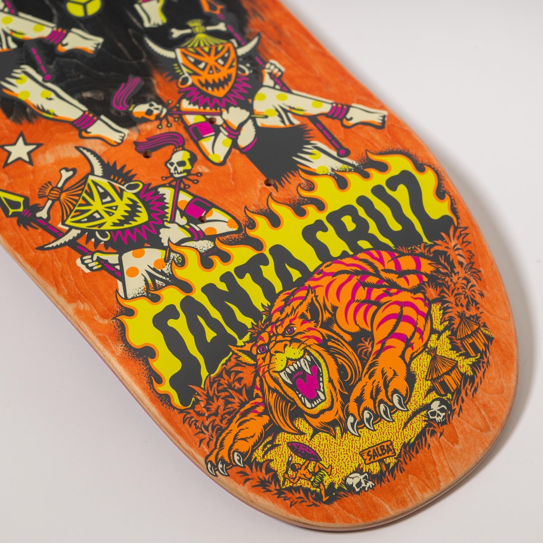 Santa Cruz Salba Firedance 8.8" Egg Skateboard Deck