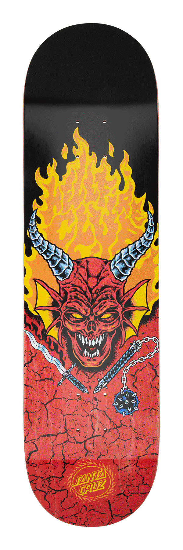 SANTA CRUZ x STRANGER THINGS HELLFIRE CLUB 8.25" COMPLETE SKATEBOARD