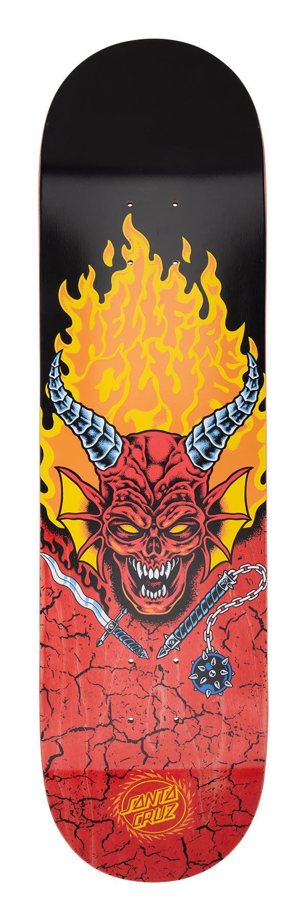 SANTA CRUZ x STRANGER THINGS HELLFIRE CLUB 8.25" SKATEBOARD DECK