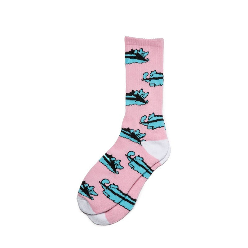 Lakai Leon Repeat Crew Sock - Pink