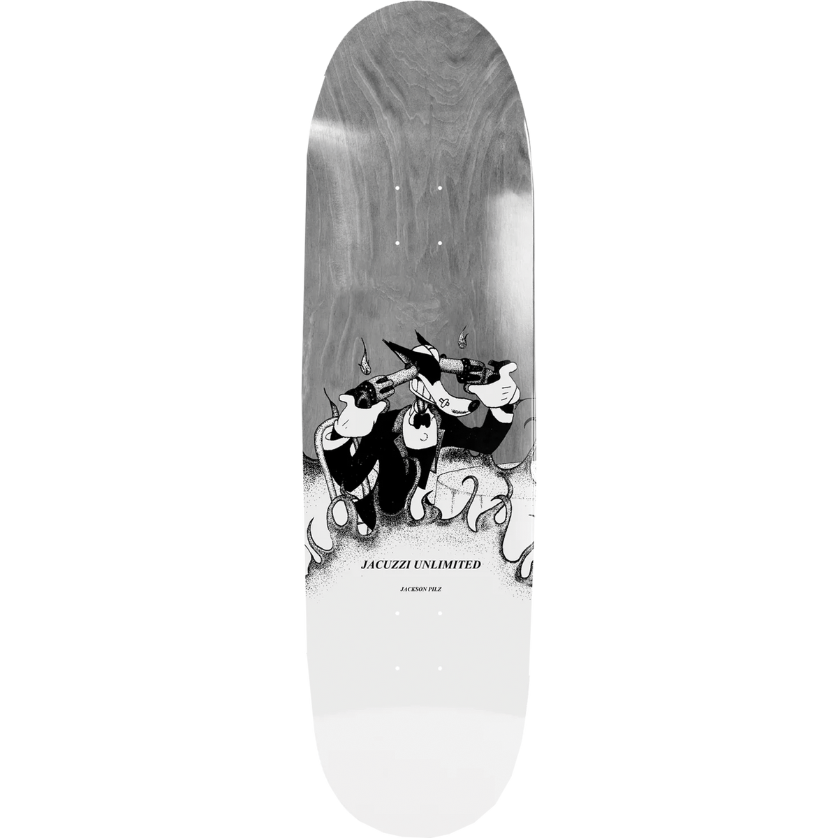 Jacuzzi Jackson Pilz Headache Skateboard Deck - 9.125″ Grey