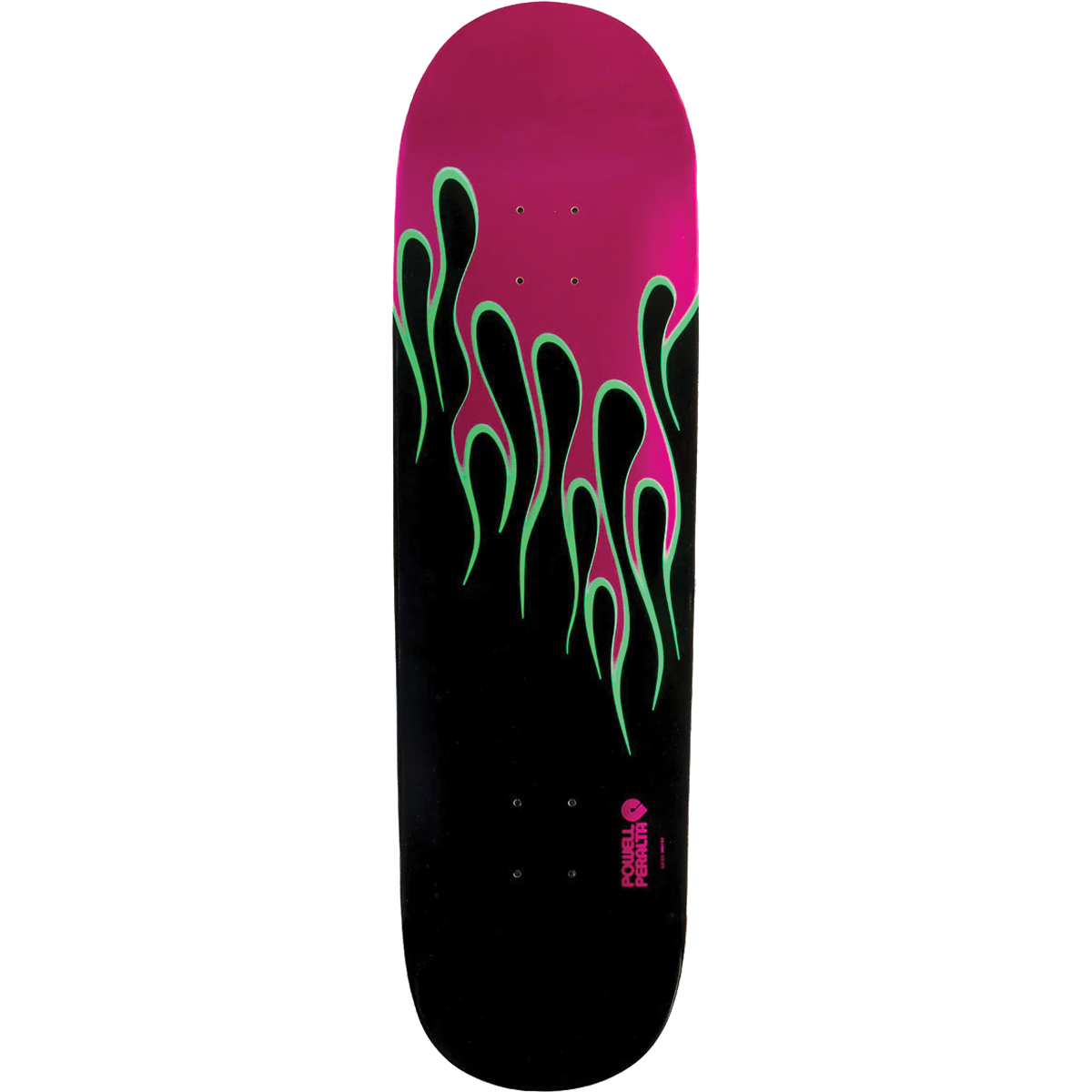 Powell Peralta Nitro Hot Rod Flames Skateboard Deck - 9.375" Pink Foil