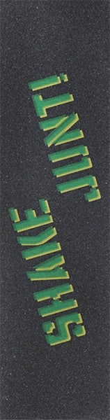 Shake Junt Sprayed Single Sheet Griptape 9"x33" - Black/Green/Yellow