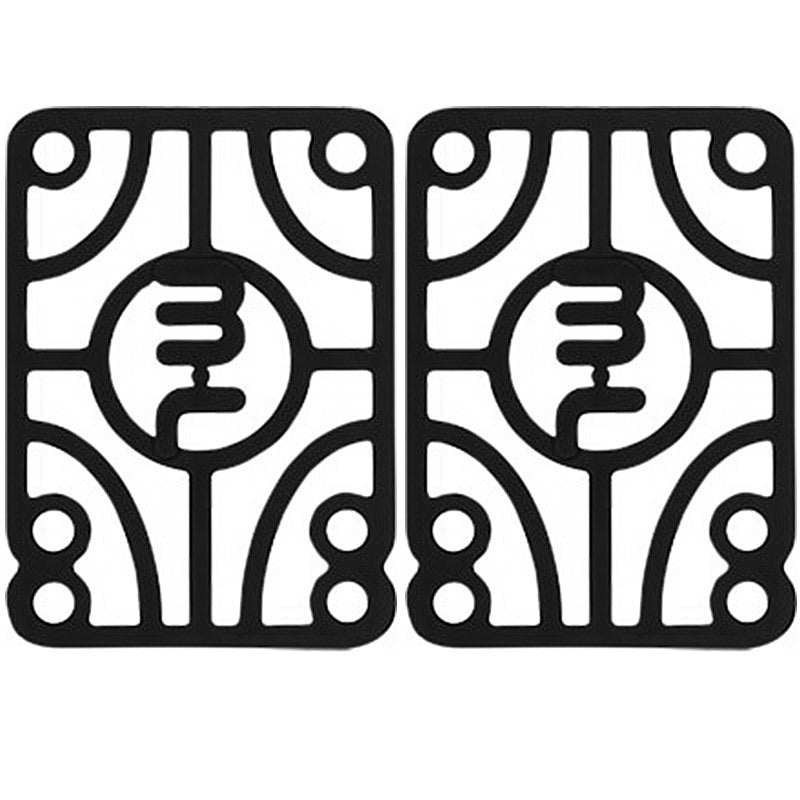 Mini Logo Riser Pads 1/4″ - Black (Set of 2)