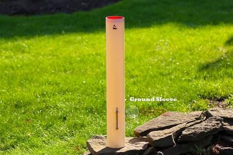 Red Ground Sleeve Cap for Flagpole