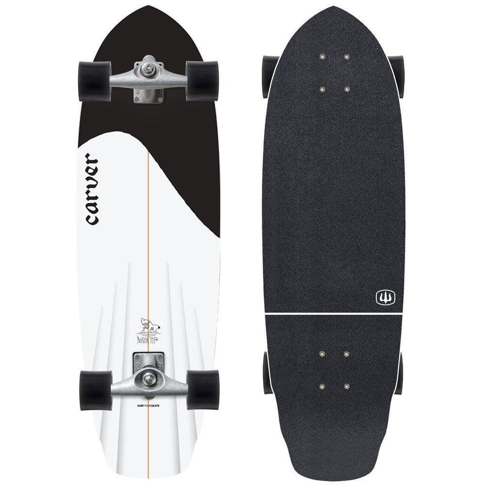 Carver Black Tip Surfskate Complete CX Raw (V4) - 32.5″