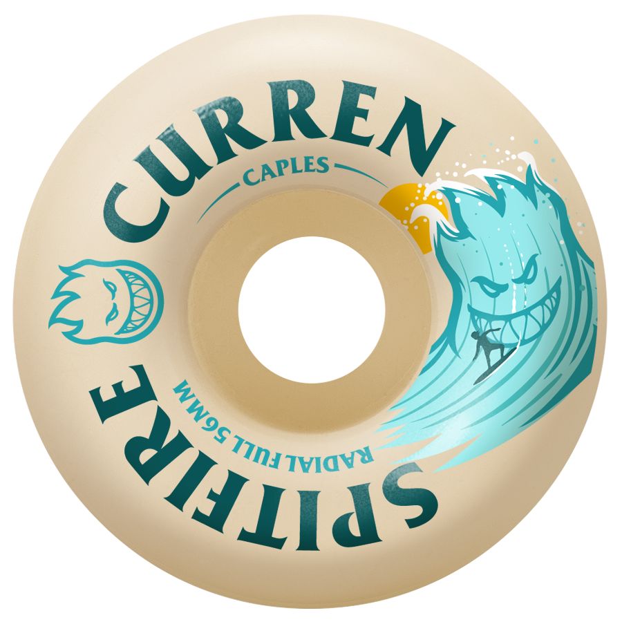 SPITFIRE FORMULA FOUR CURREN CAPLES BURN SQUAD RADIAL FULL 56MM 99A SKATEBOARD WHEELS