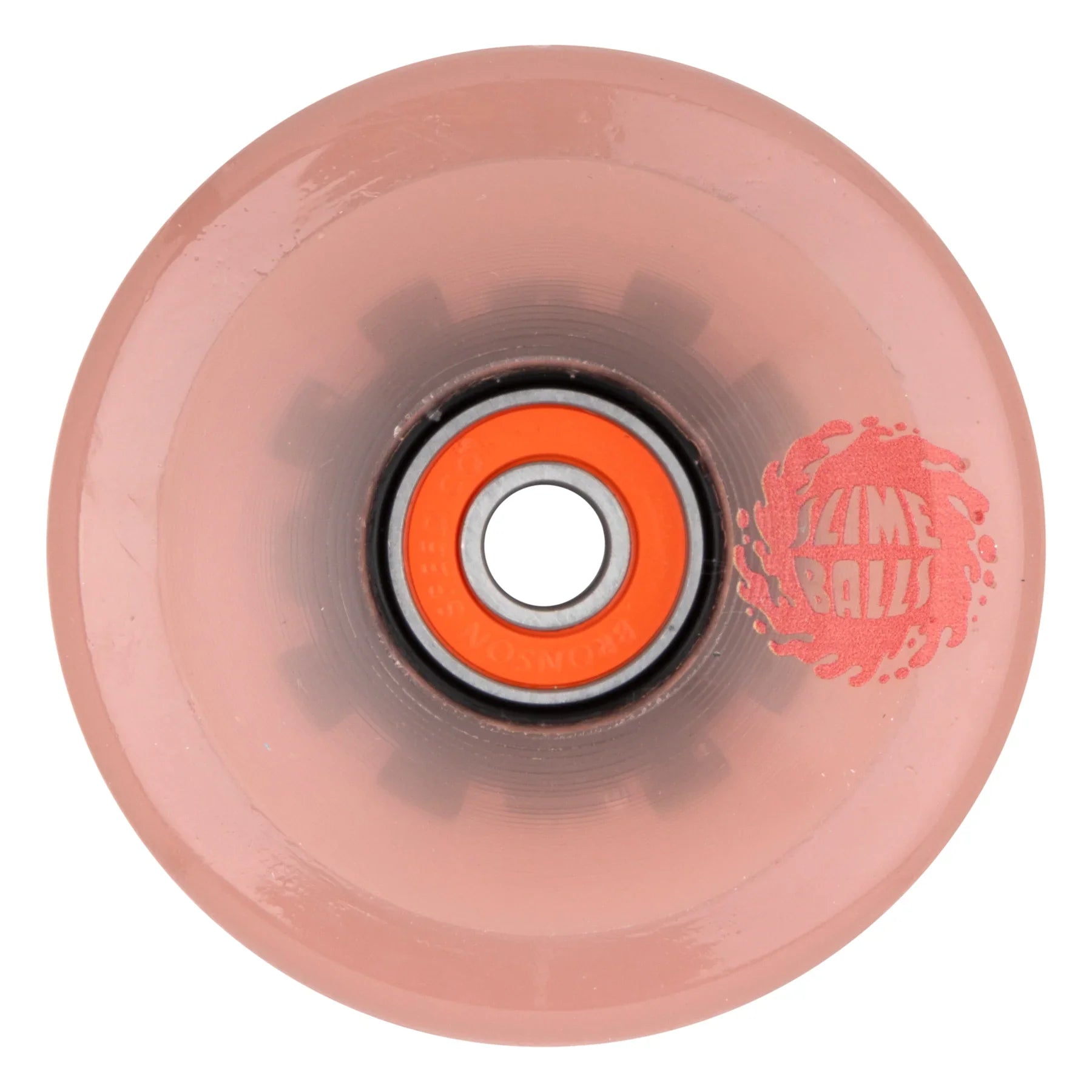 Slime Balls Pink Eyes Light Ups OG Slime Wheels 66mm 78a - Trans Pink (Set of 4)