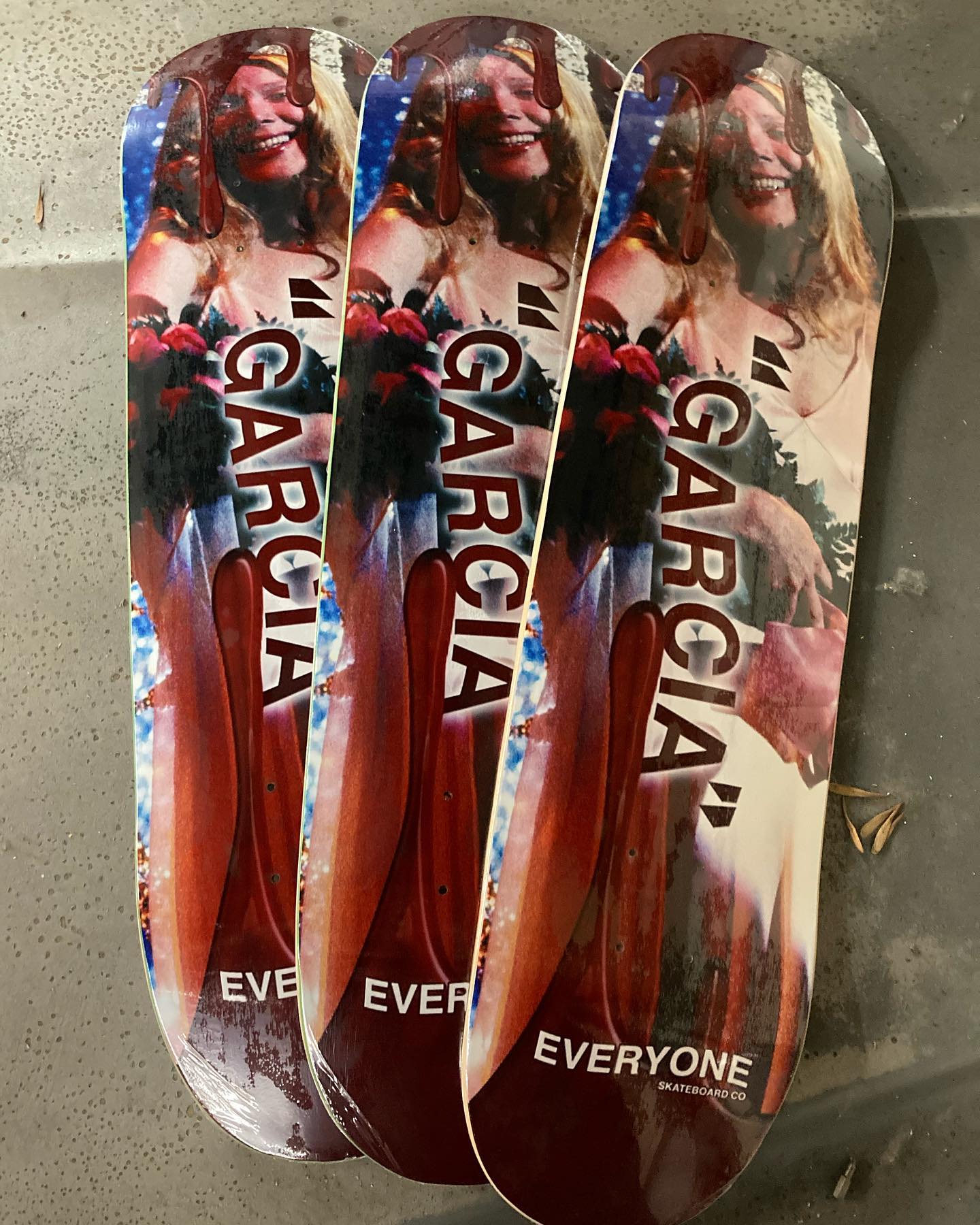 Everyone Skateboard Co Al Garcia "Carrie" LTD Hand #'d 8.25" Skateboard Deck