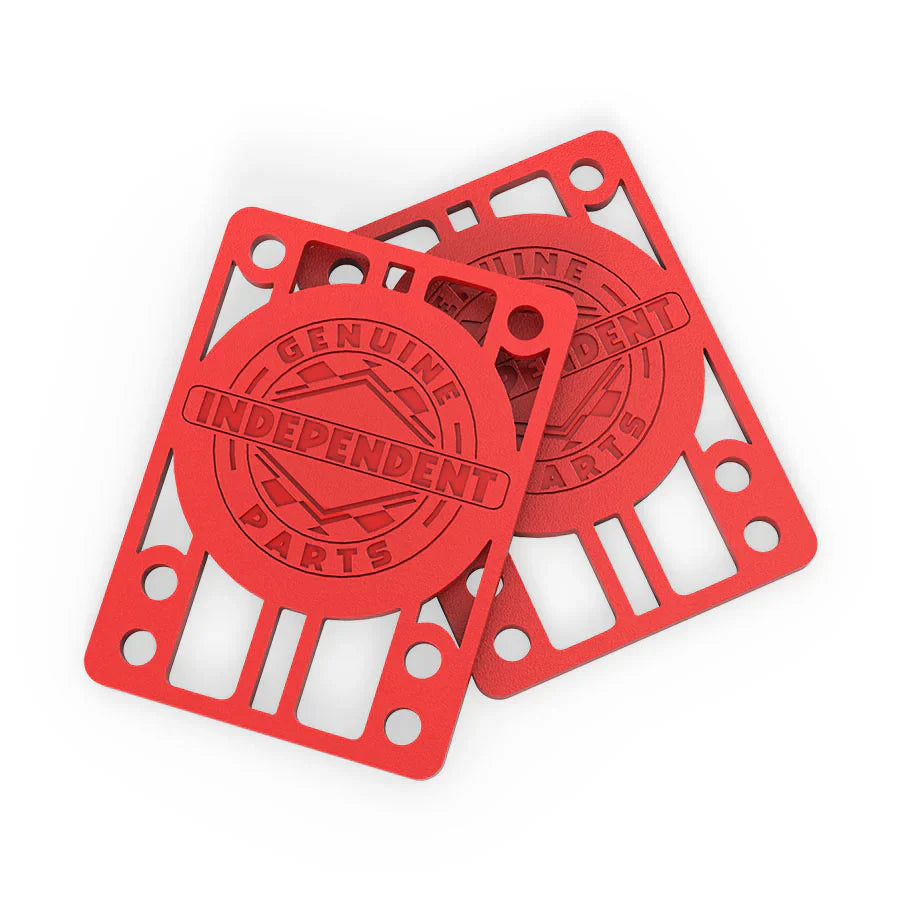 Independent Genuine Parts Riser Pads 1/8" - Red (Set of 2)
