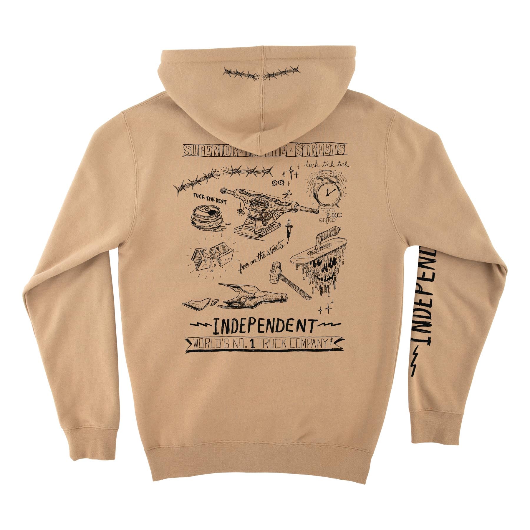 Independent Bratrud Notebook Zip-Up Hooded Sweatshirt