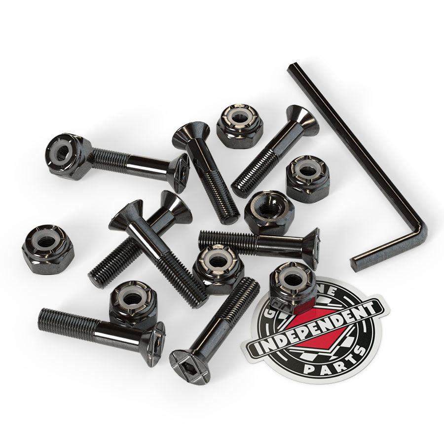 Independent Truck Co. Genuine Parts 1" Allen Black Skateboard Mounting Hardware