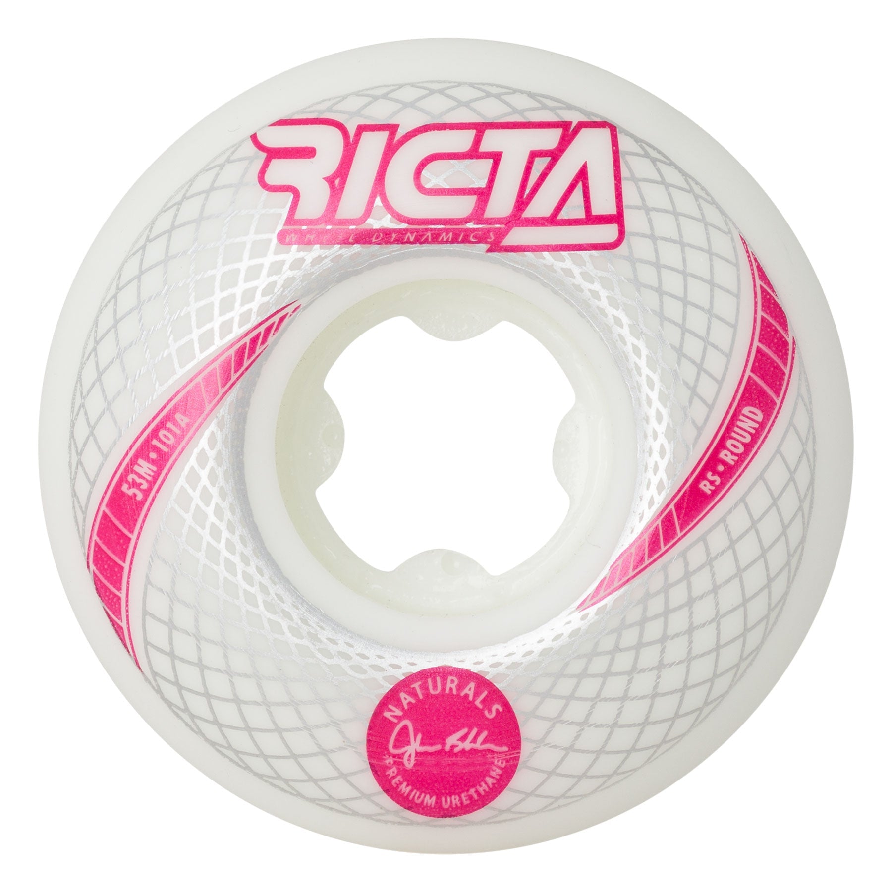 Ricta Shanahan Vortex Naturals White Round 53mm 101a Skateboard Wheels
