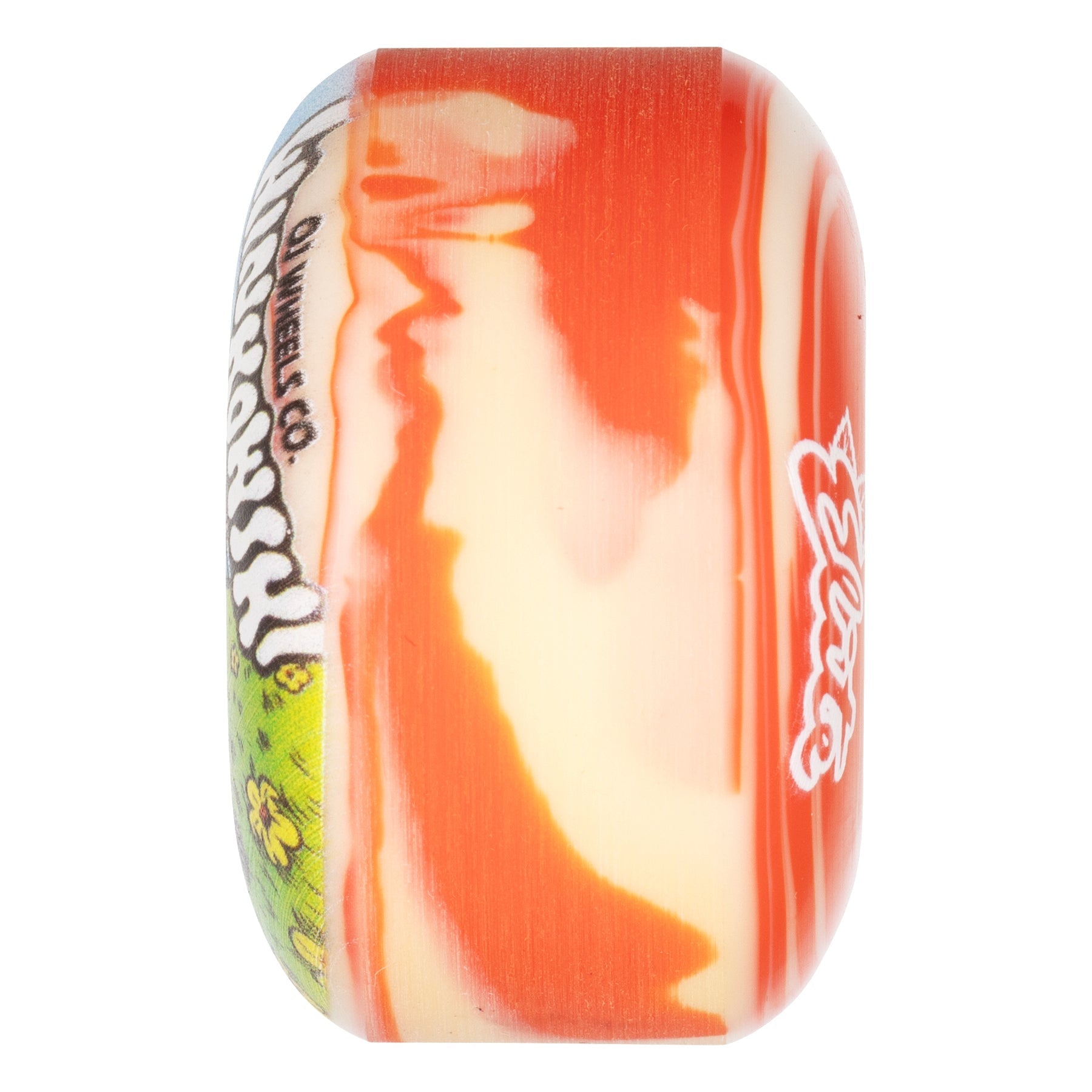 OJ WINKOWSKI MUSHROOM ELITE EZ EDGE RED / WHITE SWIRL 53mm 101a SKATEBOARD WHEELS