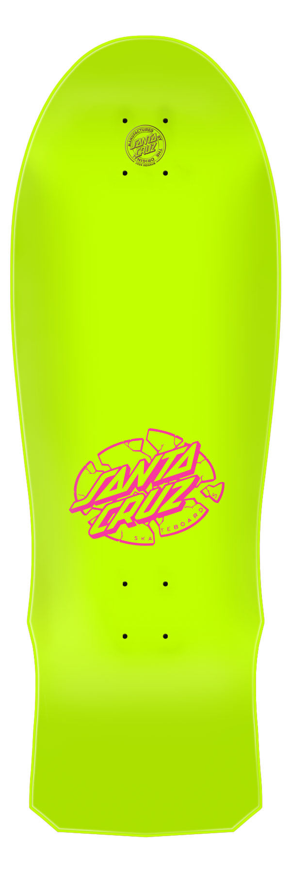 SANTA CRUZ CLAUS GRABKE EXPLODING CLOCK YELLOW 10.04" COMPLETE SKATEBOARD DECK