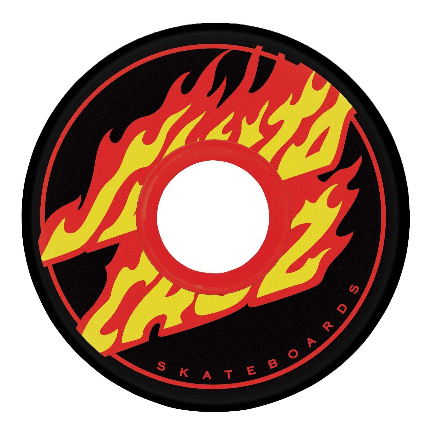OJ x Santa Cruz Flame Dot Mini Super Juice Black 55mm 78a Skateboard Wheels