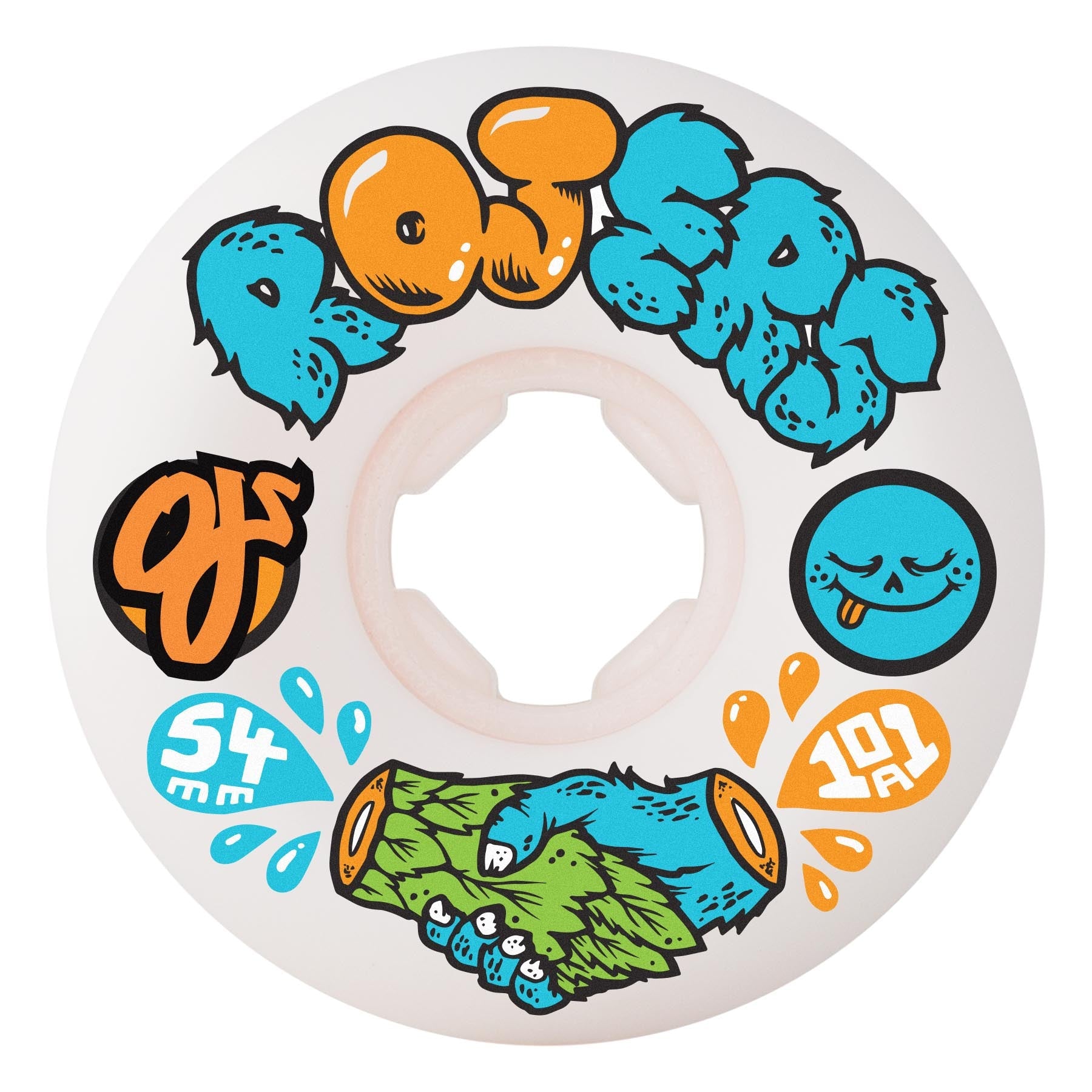 OJ Rojers Elite Hardline 54mm 101a Skateboard Wheels