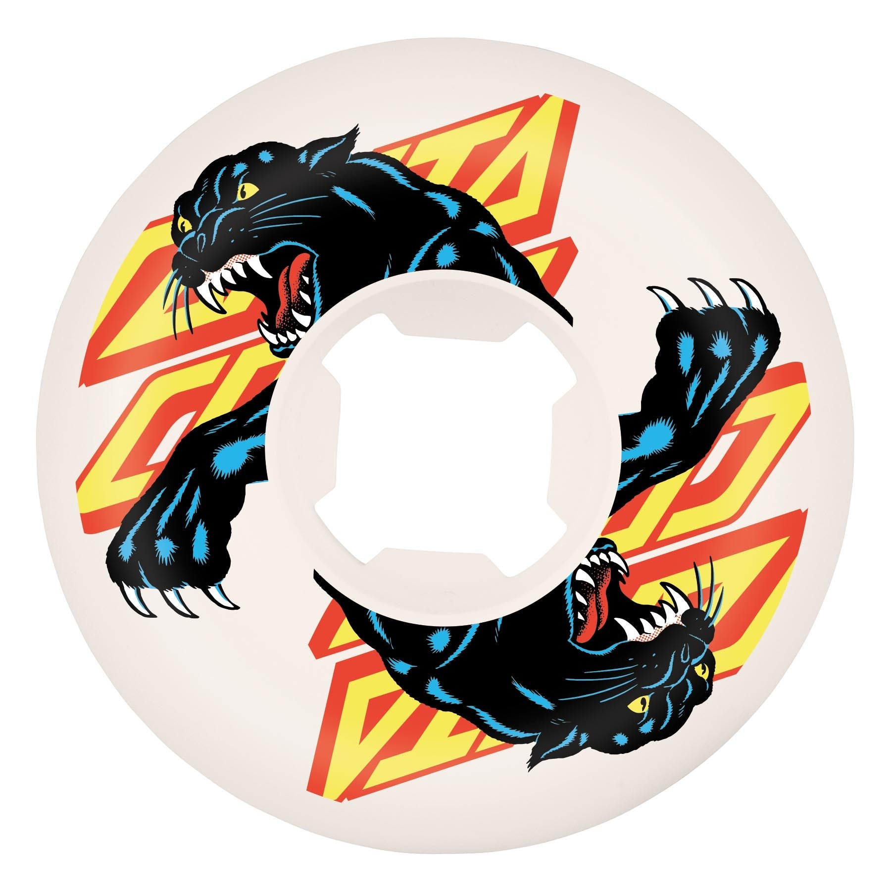 Slime Balls Natas Reissue White Hardline 54mm 95a Skateboard Wheels