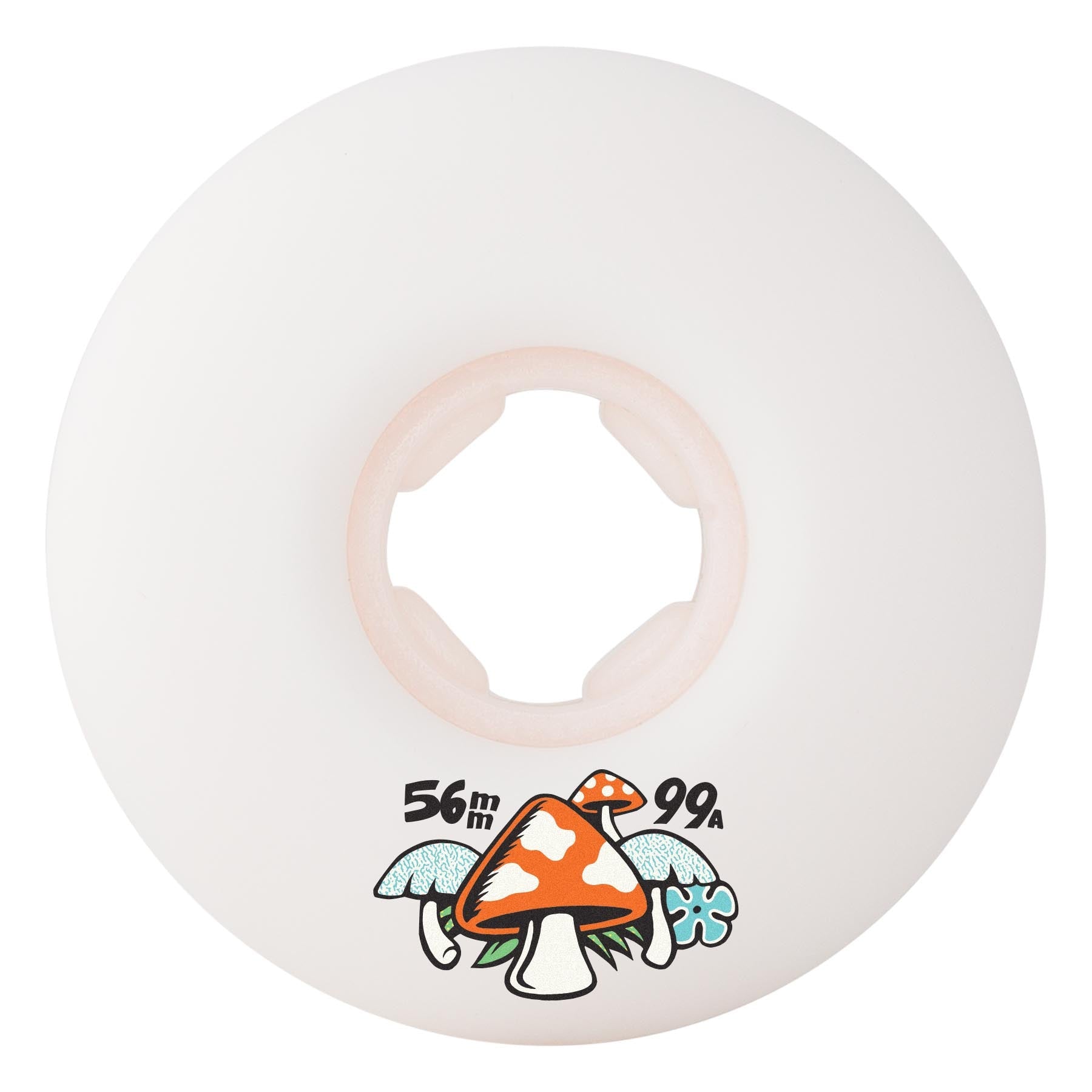 OJ Winkowski Mushroom Elite White Mini Combo 56mm 99a Skateboard Wheels