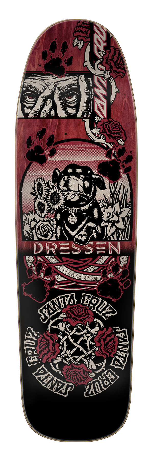 Santa Cruz Dressen Evo 9.3" Shaped Skateboard Deck