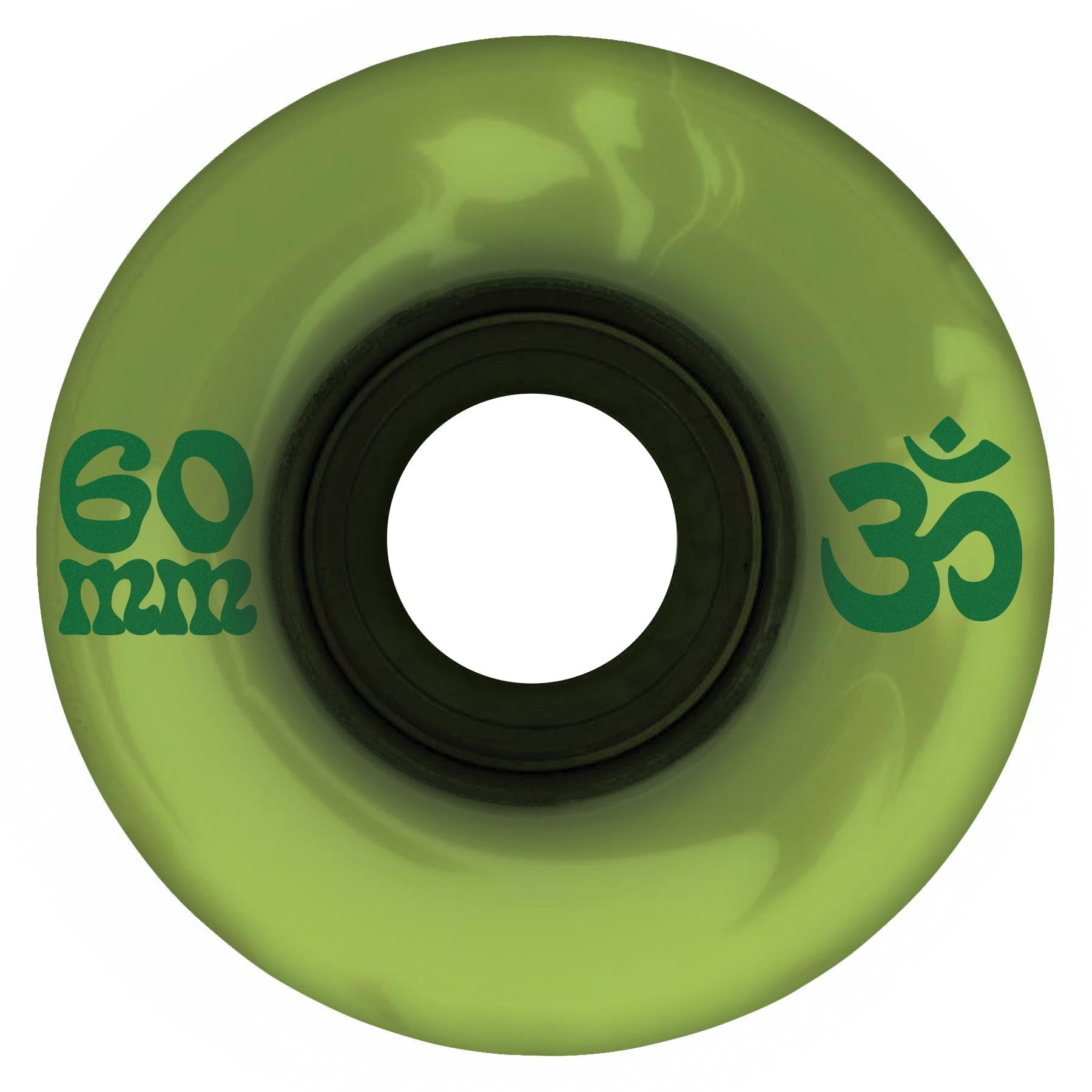 OJ 60mm Cru-Zen Super Juice Emerald Marble Swirl 78a Skateboard Wheels
