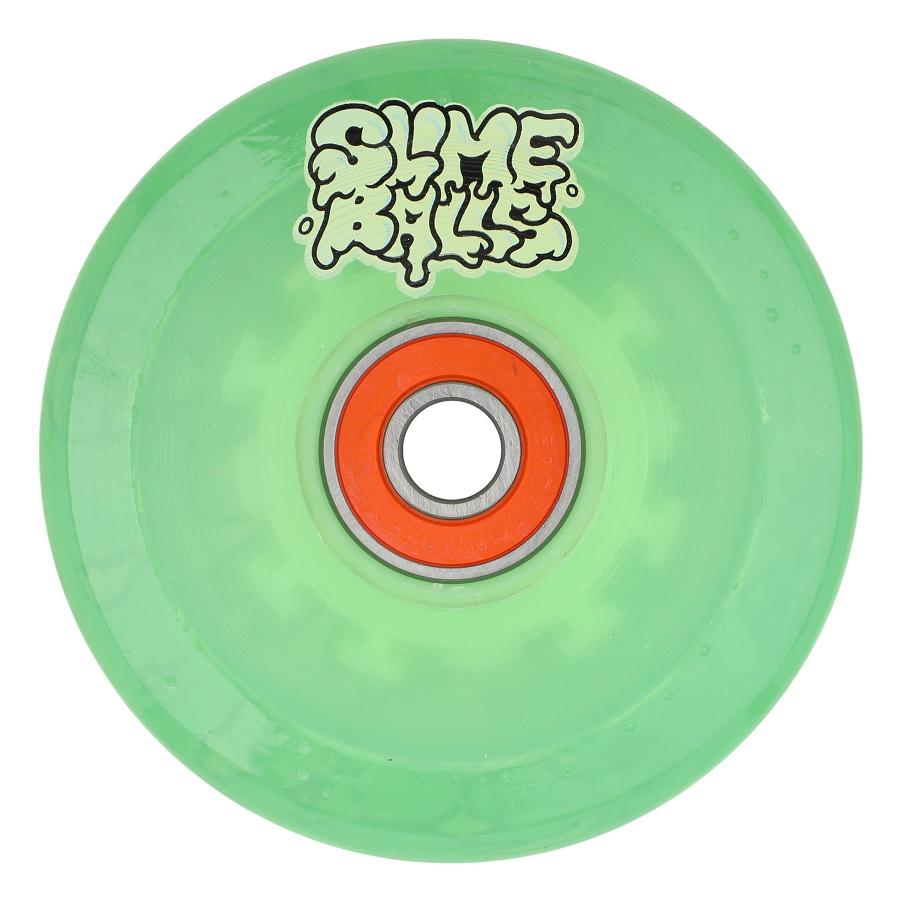 Slime Balls Accelerator Slime Light Ups OG Slime Transparent Green 66mm 78a Skateboard Wheels
