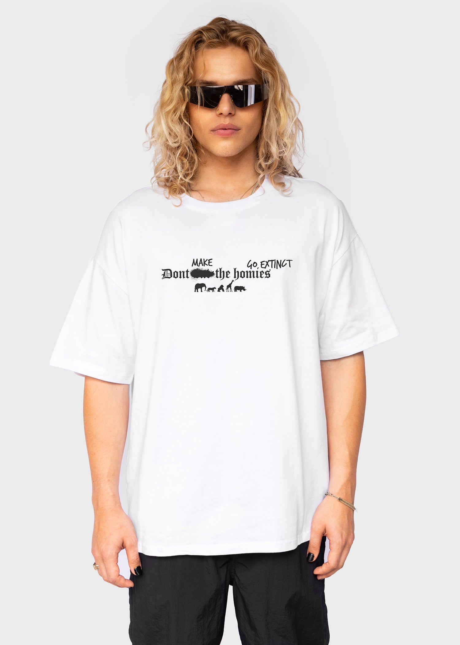 "DONT MAKE THE HOMIES GO EXTINCT" TEE