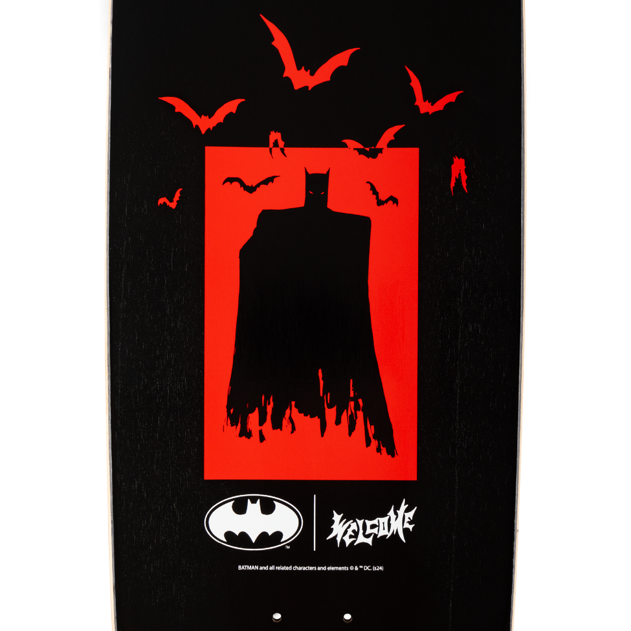 Welcome x Batman Bat Flames on Boline 2.0 Deck - 9.5″ Black