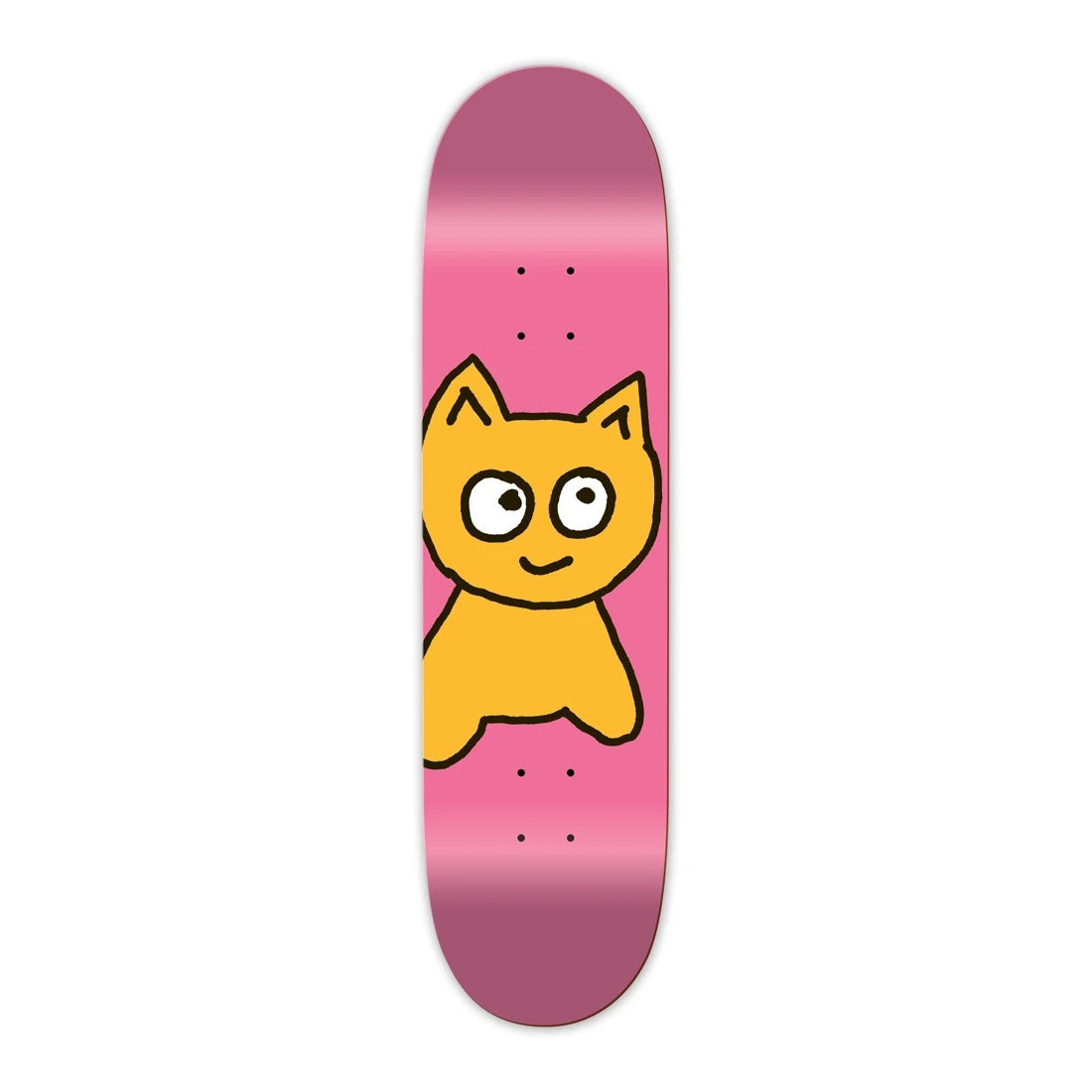 Meow Big Cat Skateboard Deck - 7.25″ Pink