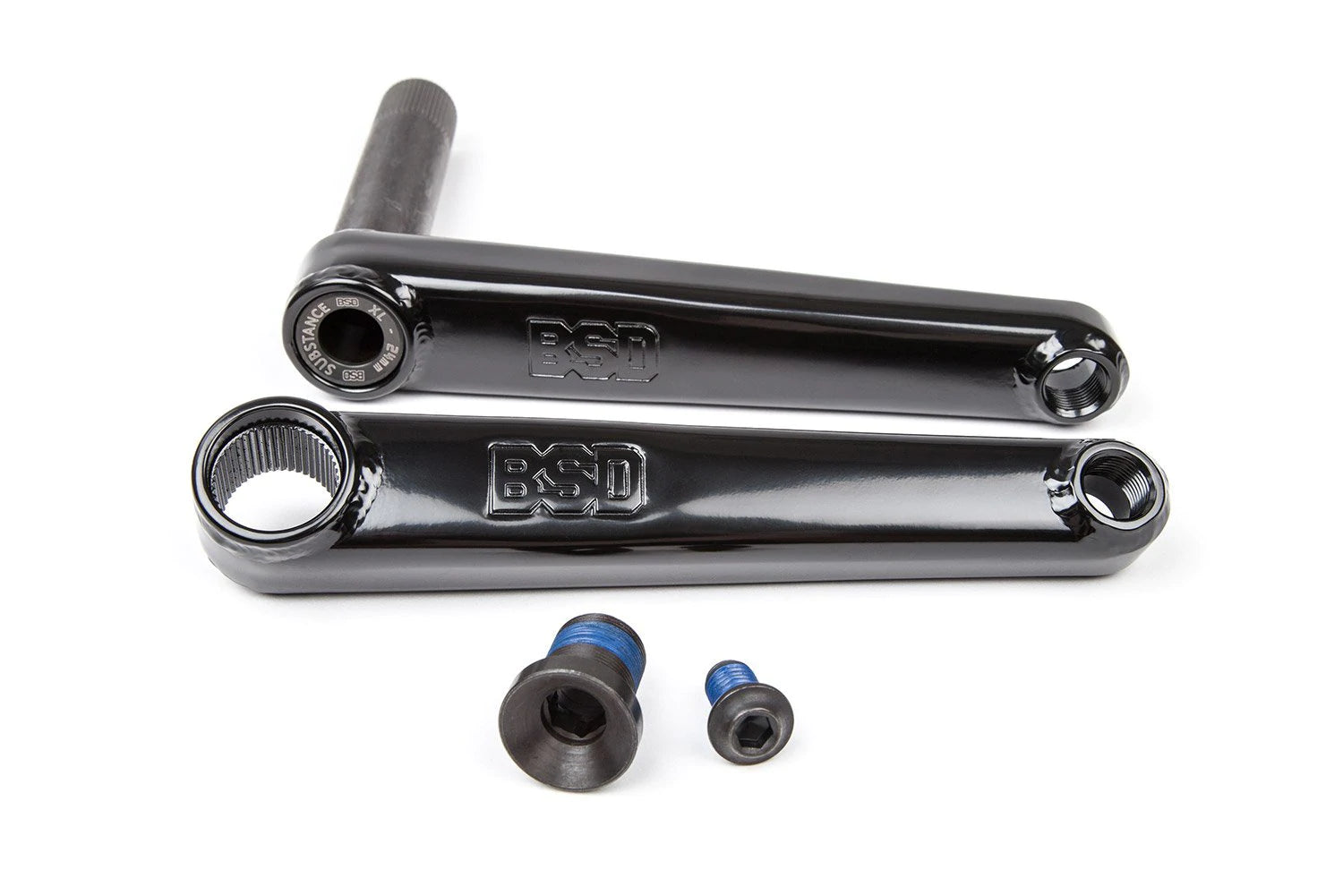 BSD BMX Substance XL Cranks 165mm - Flat Black