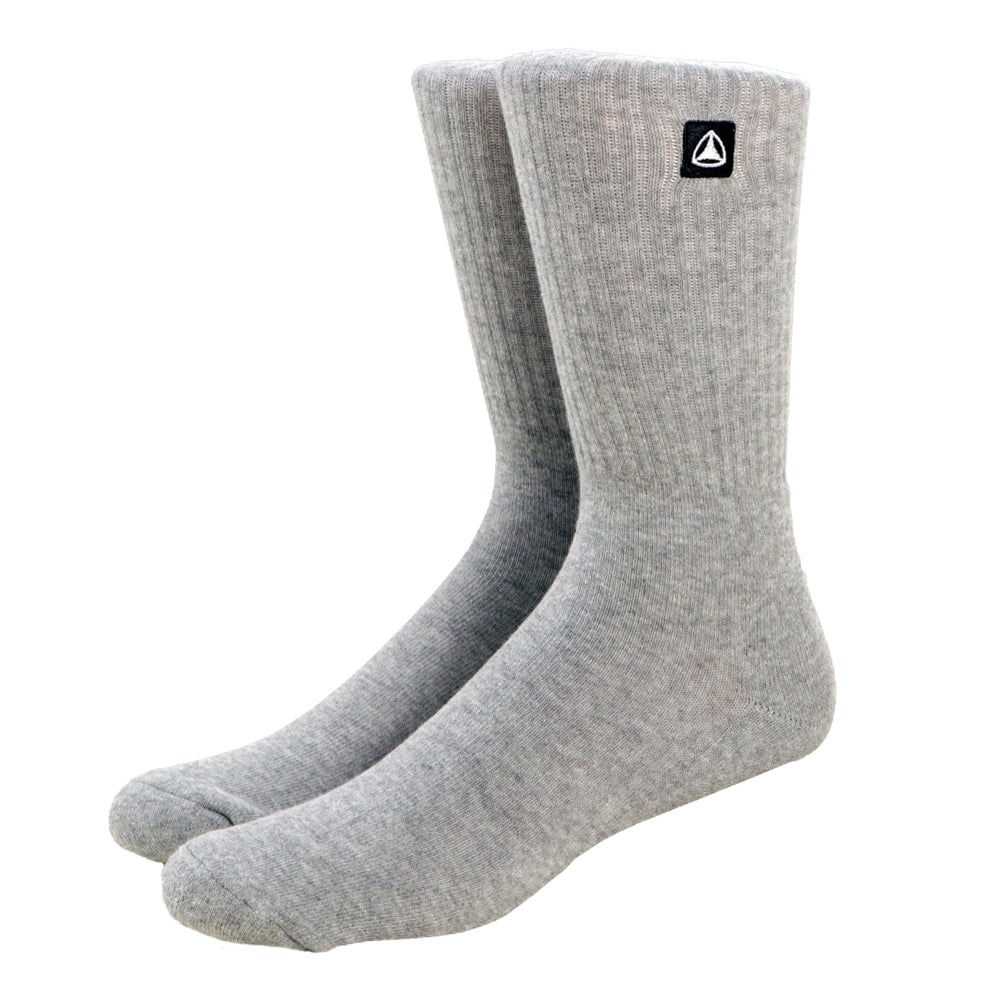 Men's Box Icon Crew Sock - Feather Grey