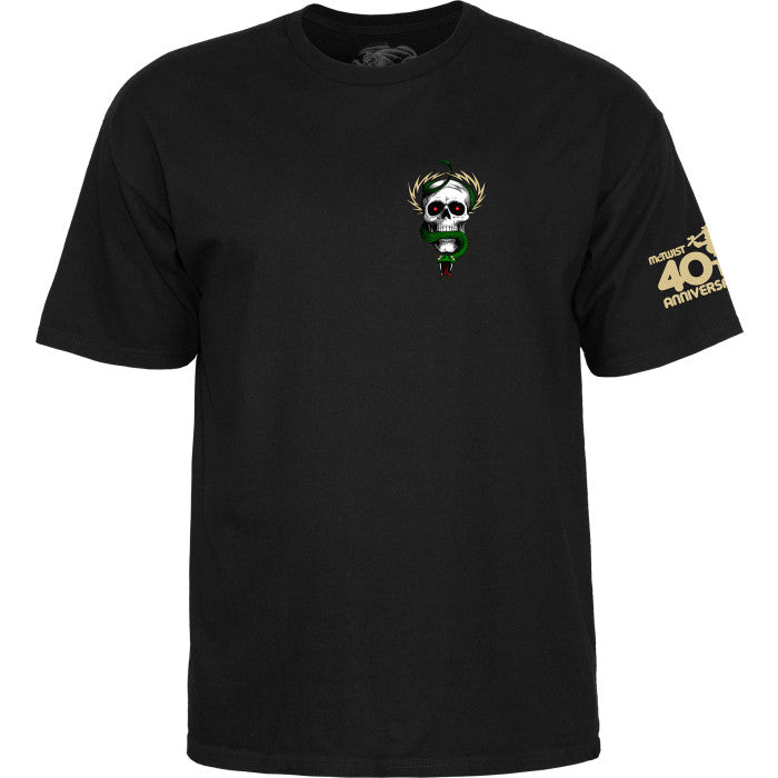 Powell Peralta McGill Skull and Snake 40th Anniversary T-shirt - Black