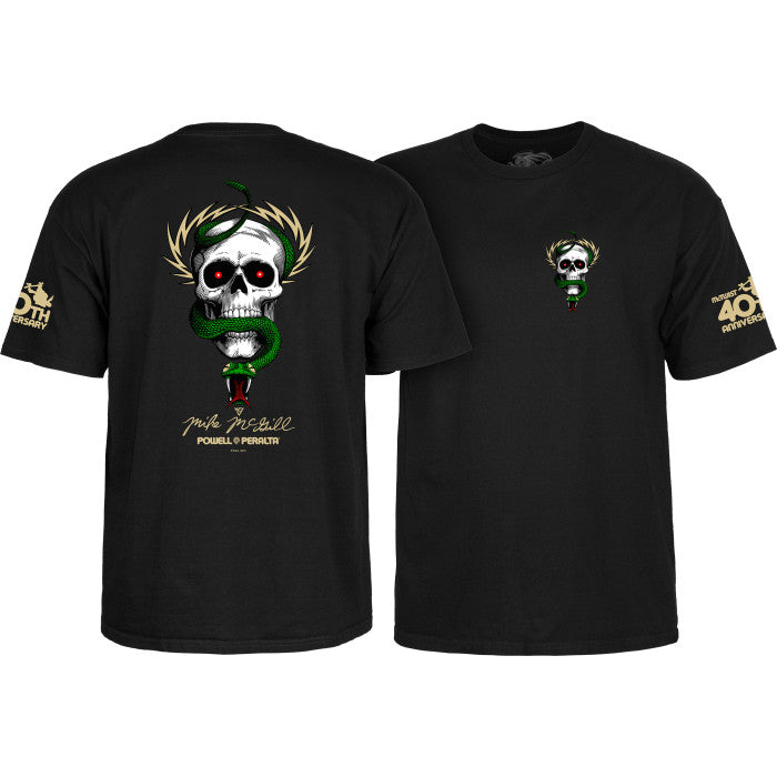 Powell Peralta McGill Skull and Snake 40th Anniversary T-shirt - Black