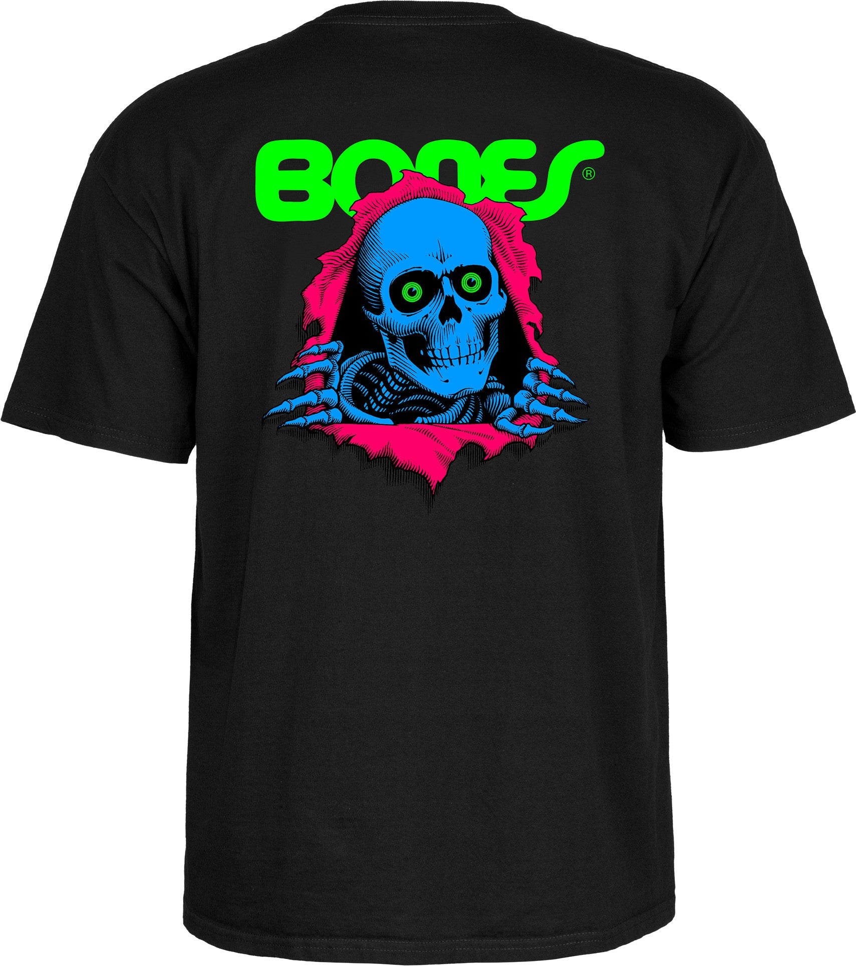 Powell Peralta Ripper T-Shirt - Blacklight Black