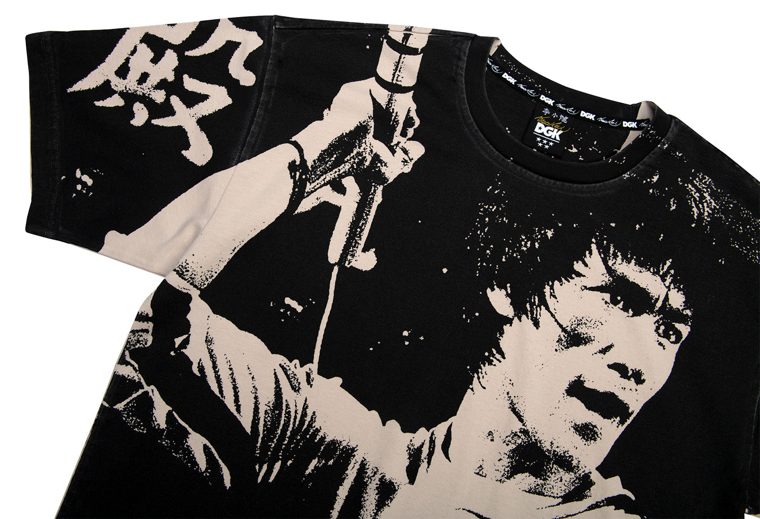 DGK x Bruce Lee Impact Knit T-Shirt - Black/Tan