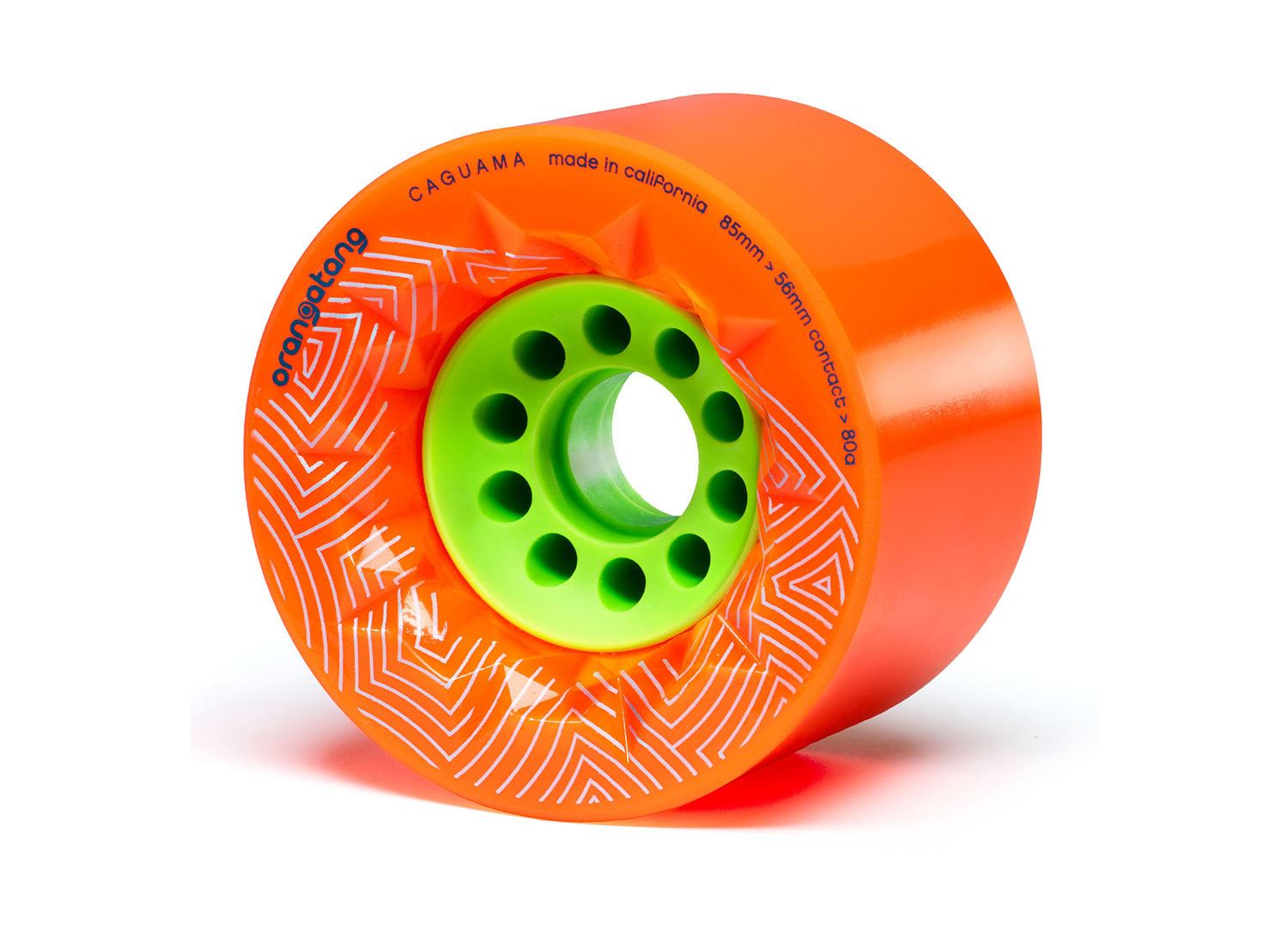 Orangatang Caguama 85mm 80a Longboard Wheels - Orange (Set of 4)