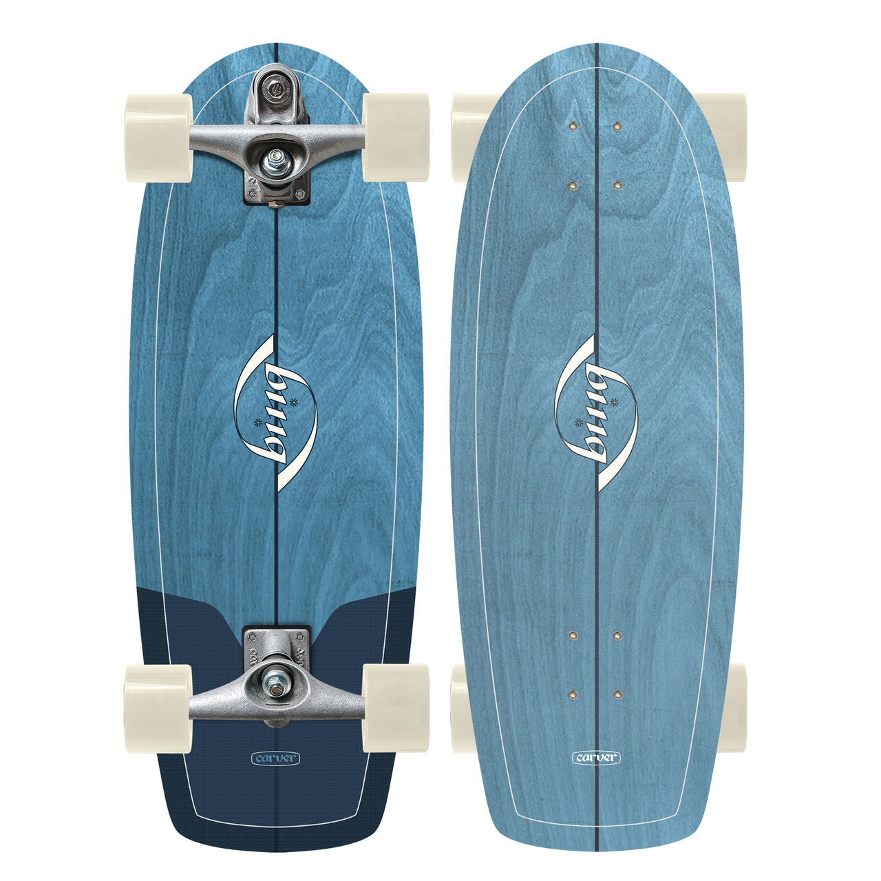 Carver x Bing Puck Surfskate Complete C7 Raw (V5) - 27.5"