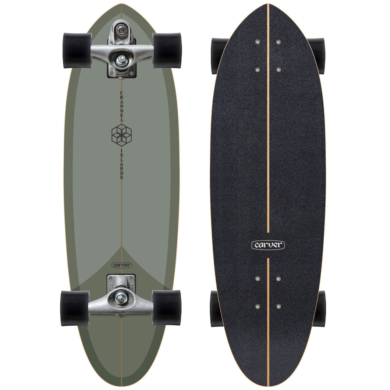 Carver x Channel Islands Mid Sage Surfskate Complete C7 - 32.5"