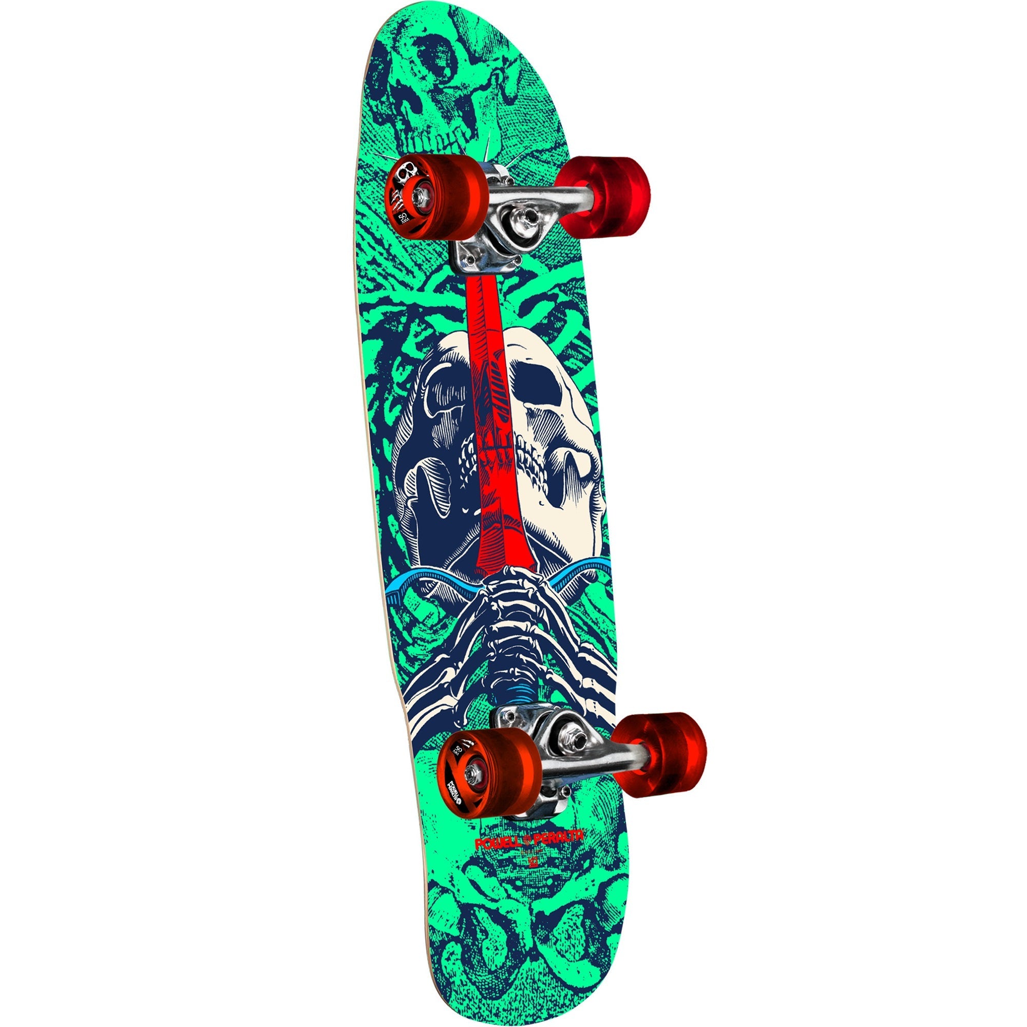 Powell Peralta Skull & Sword Birch Skateboard Complete - 8.0″ Mint/Navy