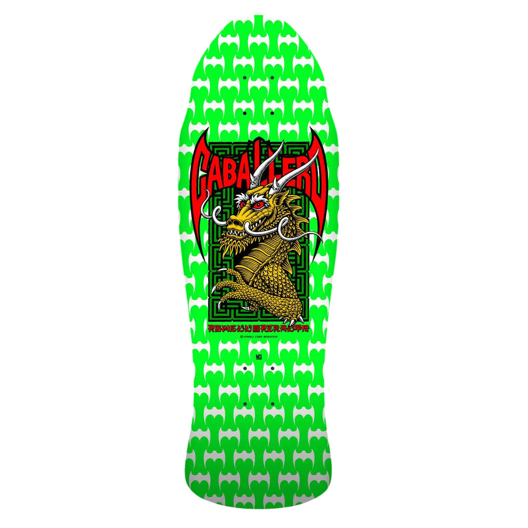 Powell Peralta Steve Caballero Street Skateboard Deck 9.625″ Green/White