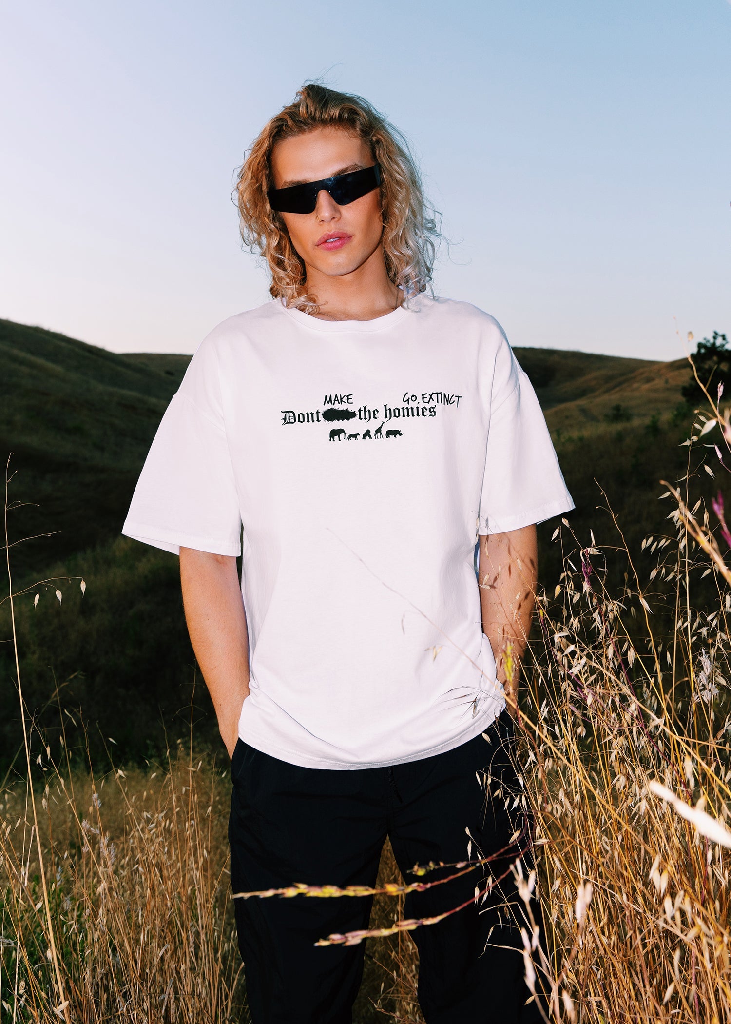 "DONT MAKE THE HOMIES GO EXTINCT" TEE