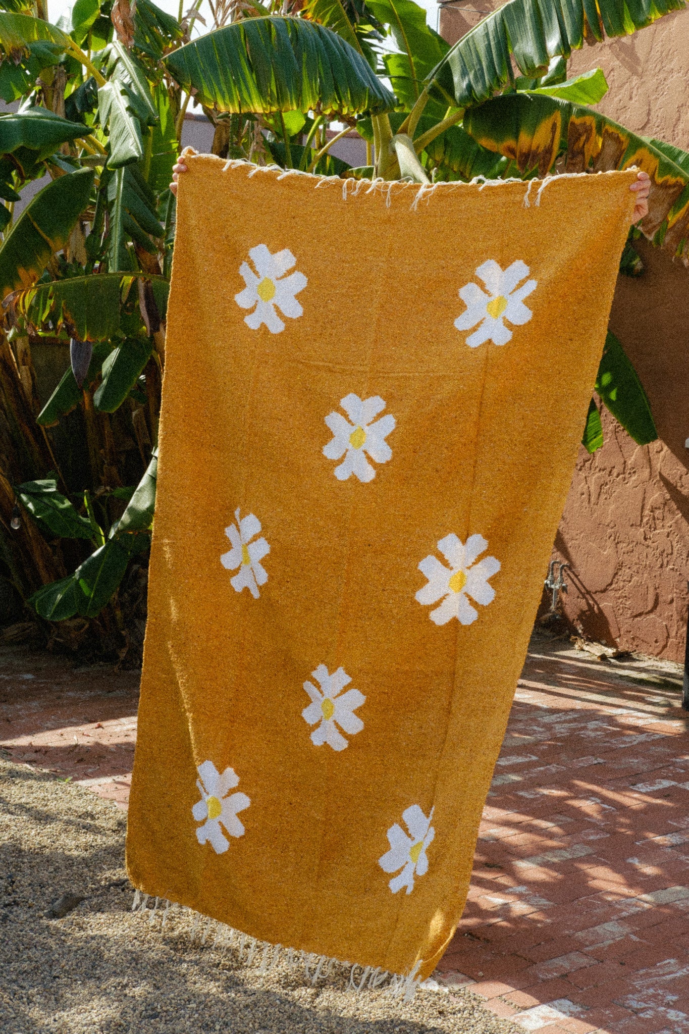 Flora Gold Throw