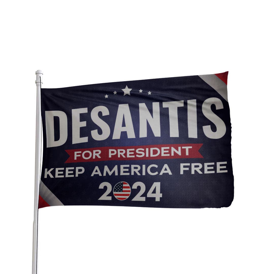 DESANTIS 2024 KEEP AMERICA FREE 2024 Flag 3' x 5' Size Blue