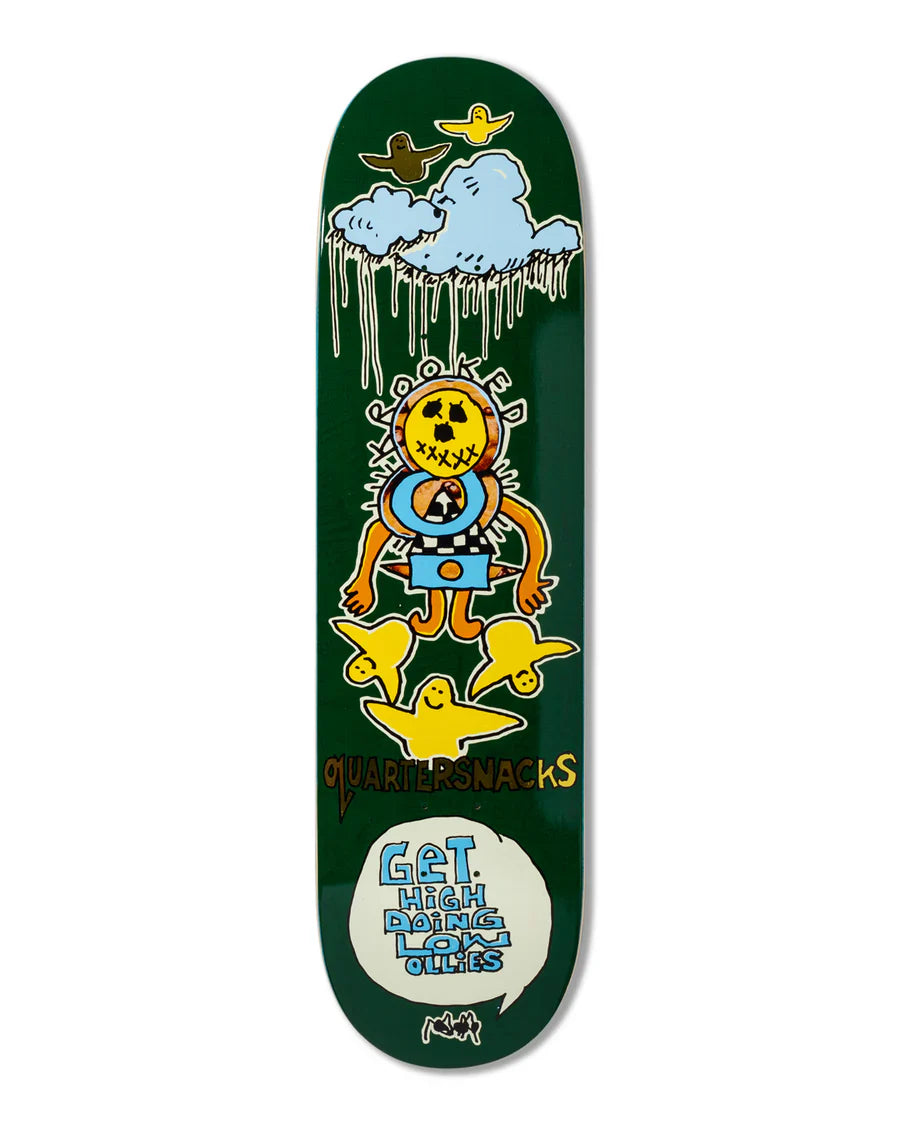Krooked x Quartersnacks Get High Skateboard Deck - 8.25″