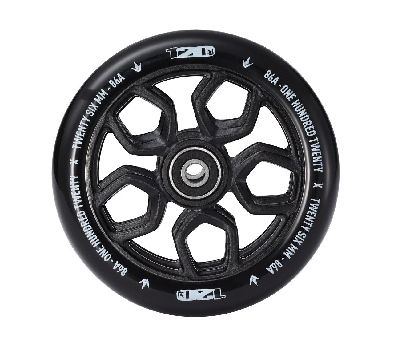 Envy Scooter Wheel Lambo 120mm - Black/Black (Pair)