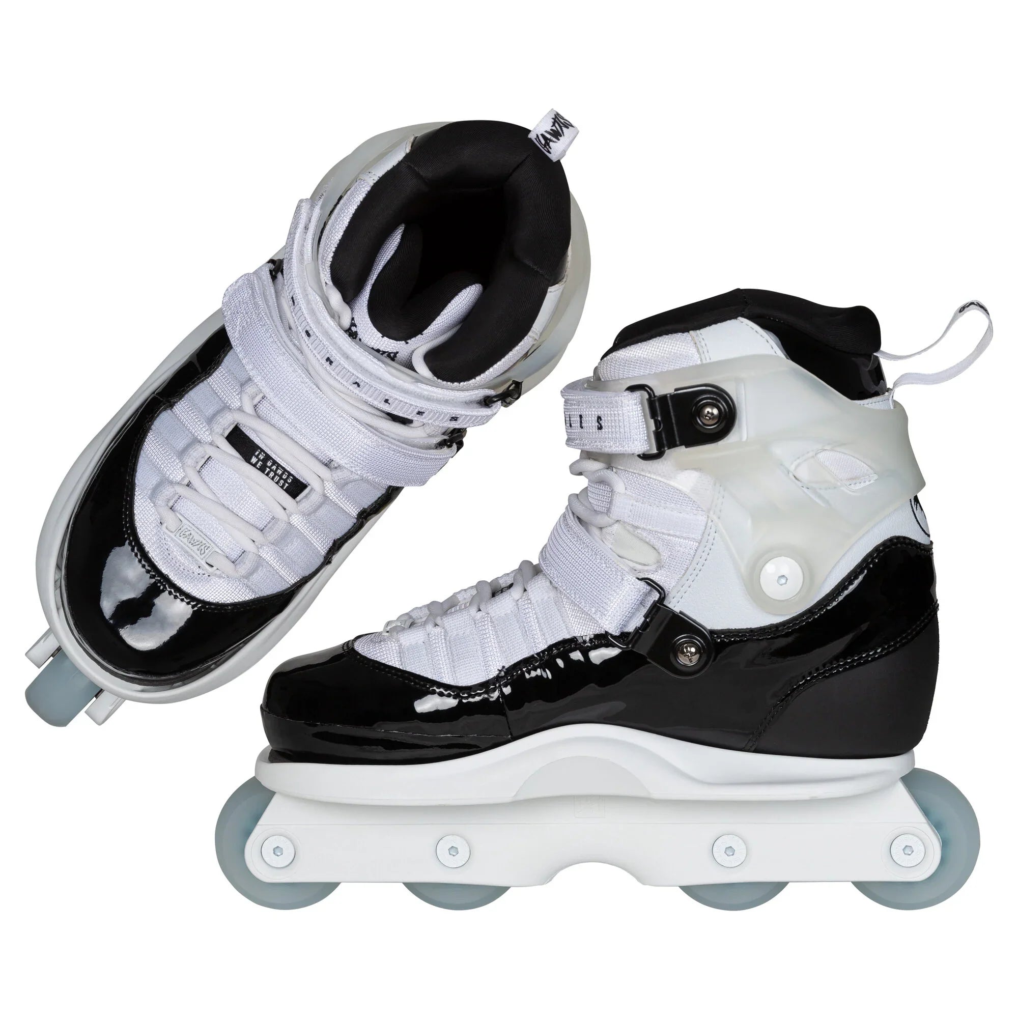 Gawds FM 5 Aggressive Inline Skates Complete - White/Black