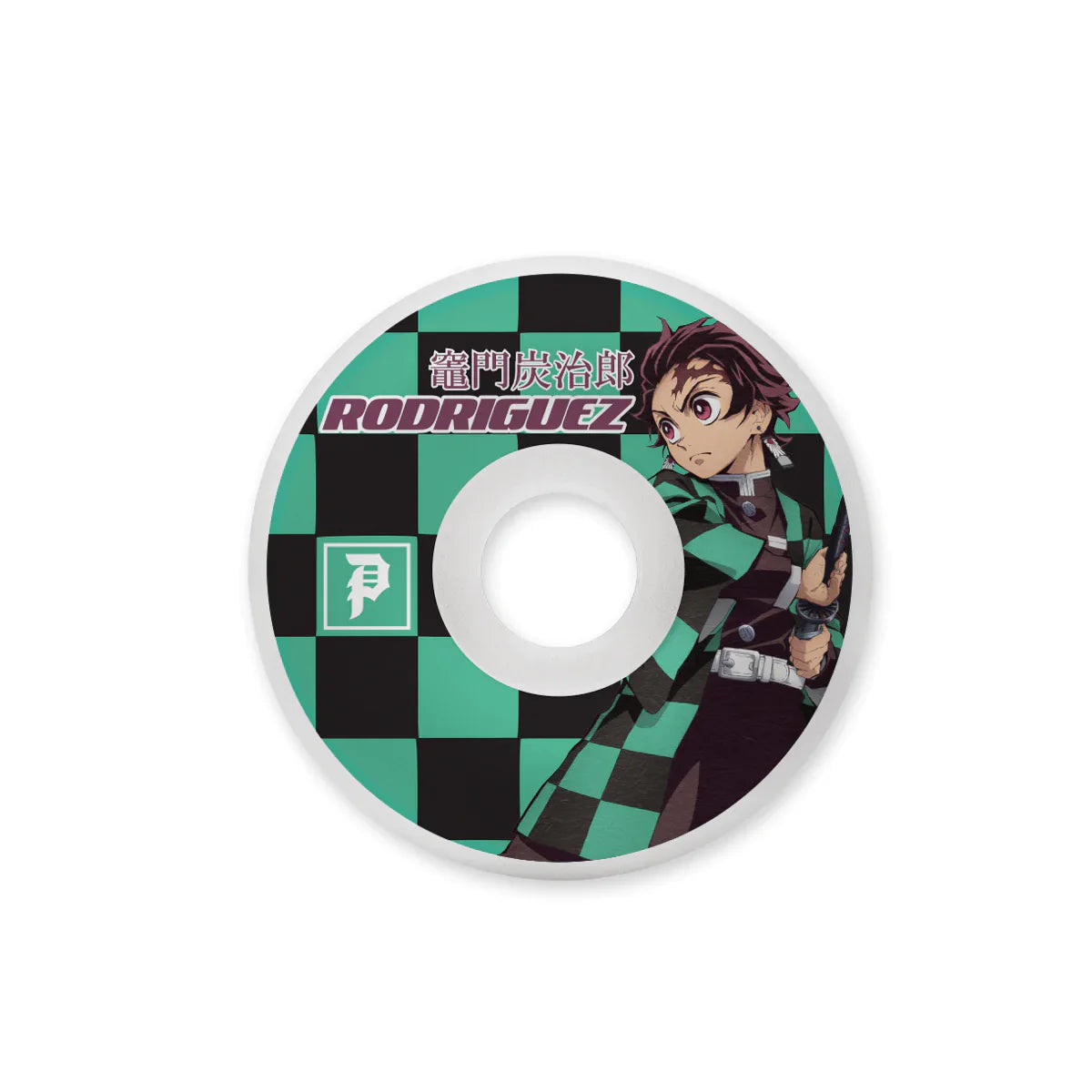 Primitive Rodriguez Tanjiro Skateboard Wheels 52mm 101a - White (Set of 4)